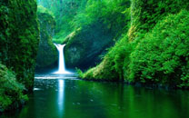 瀑布自然风景iPad壁纸