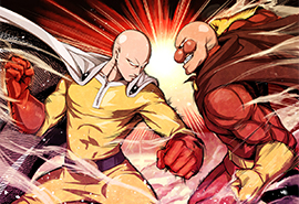 《一拳超人》炫酷动漫人物原画图片平板壁纸