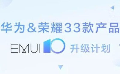 华为荣耀33款产品EMUI10升级计划公布 有你的吗？