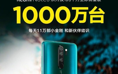 Redmi Note 8系列全球销量突破1000万台！创造新纪录