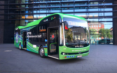 比亚迪新能源车“驶入”德国！已交付首台纯电动大巴